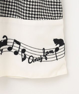 ANY KIDS モノトーン音符ジャンパースカート 千鳥