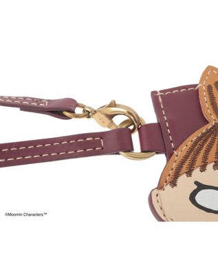 genten MOOMIN collection はみ出しパスケース「リトルミイ」 ワイン