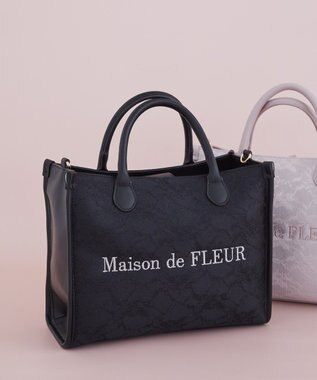 Maison de FLEUR レース2Wayトートバッグ