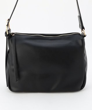 LA BAGAGERIE 【maison vert】 【チェーンチャーム・ミニポーチ付き】2WAYベルトワンショルダー ブラック