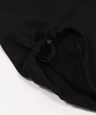 WEGO 【ユニセックス着用ITEM】ショートドロストワンポイント刺繍プルオーバー ブラック