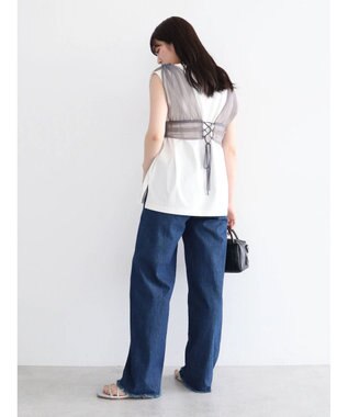 Green Parks ・ＥＬＥＮＣＡＲＥ　ＤＵＥ　バックレースアップビスチェ Charcoal Gray