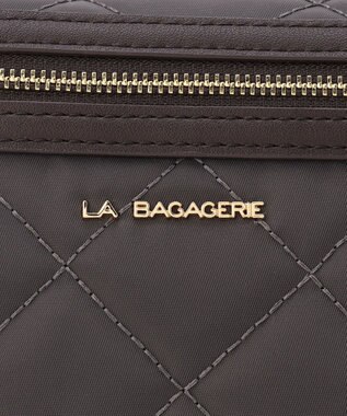 LA BAGAGERIE キルティング2WAYショルダーバッグ ダークグレー