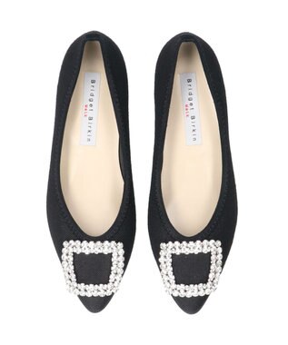 Bridget Birkin ＜2E＞【Bridget Birkin Walk】ビジューモチーフポインテッドパンプス ブラック雑材