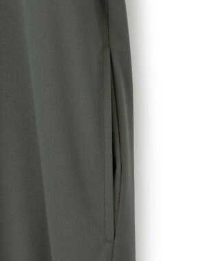 23区 L 【洗える】ライトスムース Aライン ワンピース カーキ系