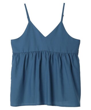 Green Parks 切替ギャザーキャミソール Blue