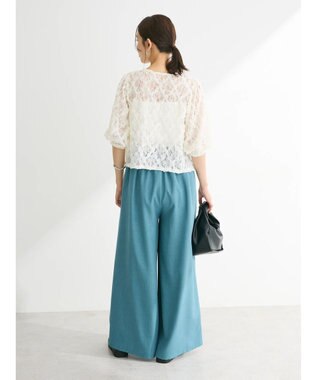 Green Parks ・SUGAR SPOON フラワーレースカーディガン Off White