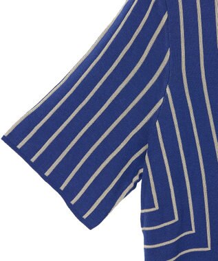 JOSEPH 【洗える】ジオメトリックジャガード　ニットトップス Cobalt / Affogato