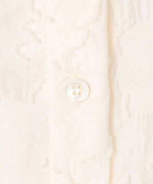 23区 L 【SLOW/一部店舗限定】カットジャカード シャツ アイボリー系