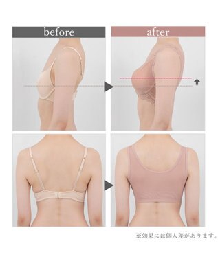 BRADELIS New York 【BRADELIS Me / ノンワイヤー・コンパクト補正】 フロントホックブラ24A1 フロントファスナー ヌーディピンク