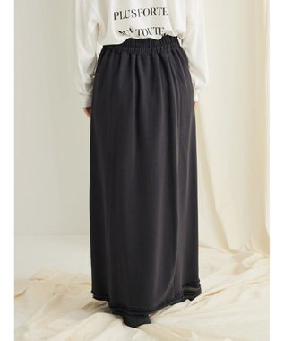 CRAFT STANDARD BOUTIQUE カットオフＡライン裏毛スカート Navy