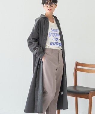 AMERICAN HOLIC コーデュロイシャツワンピース Charcoal Gray