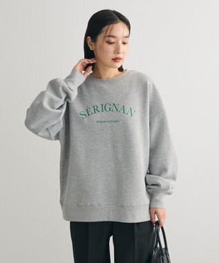 Green Parks 裏起毛アソートロゴプルオーバー Gray Mixture