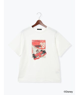 Te chichi 【Disney】MICKEY/フロントプリントTシャツ オフホワイト