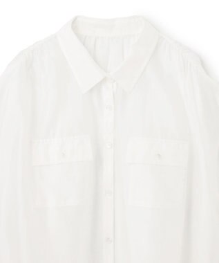 GRACE CONTINENTAL ギャザーシャツ ホワイト