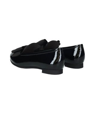 Bridget Birkin 【Bridget Birkin】ラウンドリボンローファー ブラックエナメル