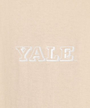J.PRESS YORK STREET 【UNISEX】YALEセンターロゴ Tシャツ ベージュ系