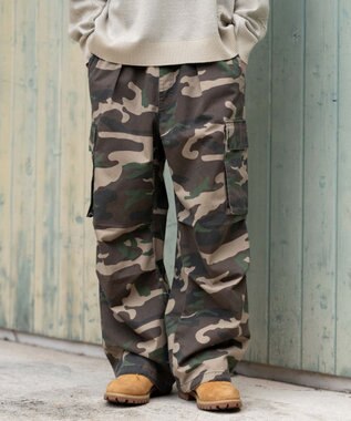 WEGO 【ユニセックス着用ITEM/SMLサイズ展開】イージーワイドカーゴパンツ