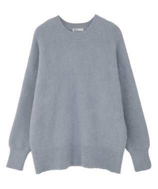CRAFT STANDARD BOUTIQUE ファーライクニットチュニック Blue