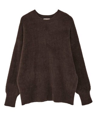 CRAFT STANDARD BOUTIQUE ファーライクニットチュニック Brown