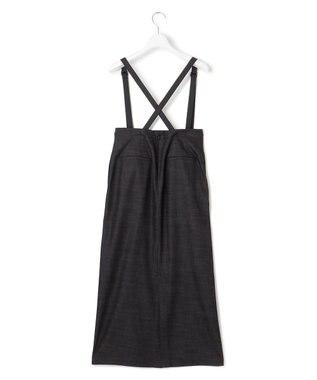 23区 デニムライクシャンブレー Iライン スカート ブラック系