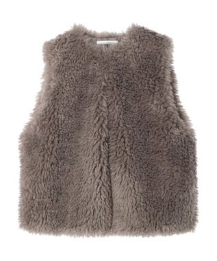 Green Parks ・ＥＬＥＮＣＡＲＥ　ＤＵＥ　シープファーベスト Gray Beige