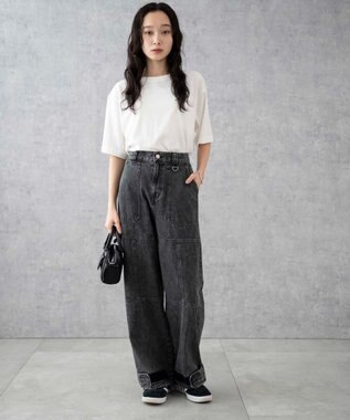 WEGO デニムベイカーステッチパンツ ブラックその他