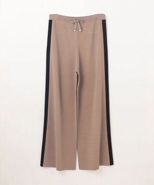 GRACE CONTINENTAL バイカラーニットパンツ ベージュ
