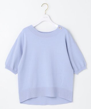 ANY SIS 【接触冷感・UVケア】フロント切替 プルオーバー ライトブルー