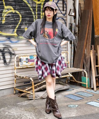 WEGO 【ユニセックス着用ITEM/SMLサイズ展開】ヴィンテージライクグラフィックT（SS） 柄9