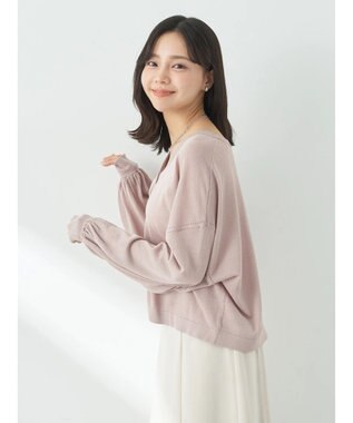 earth music&ecology シアーカーディガン Pink