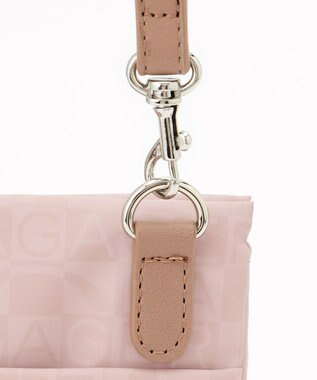 LA BAGAGERIE モノグラムデイリーミニマムポシェット ピンク