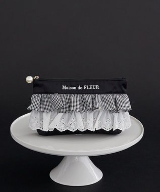 Maison de FLEUR フロントフリルポーチ