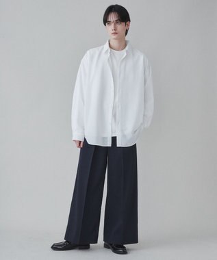 WEGO 【ユニセックス着用ITEM】ワイドストレートスラックス ネイビー