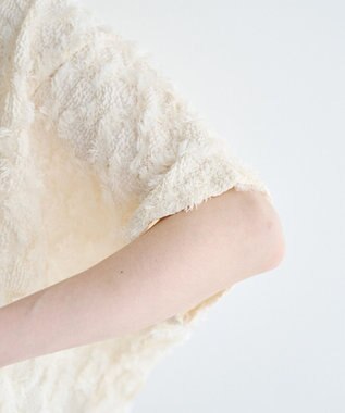 YECCA VECCA ジャガードフリンジブラウス Ivory
