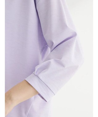 Green Parks バー付き７分袖ブラウソー Purple