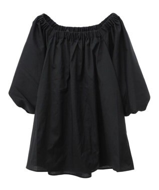 Green Parks ２ｗａｙバルーンスリーブブラウス Black