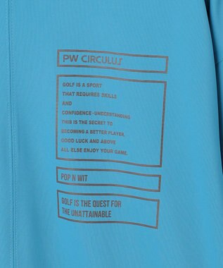 PW CIRCULUS 【吸水速乾 / UV遮蔽率99.5% UVカット / ストレッチ】【WOMEN】ドルマンスリーブモックネックT ゴルフウェア レディース スカイブルー系