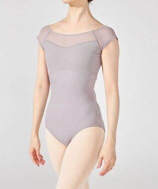 Chacott フレンチスリーブレオタード グレージュ