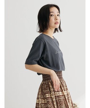 Green Parks 筆記体レギュラーＴシャツ Dark Gray