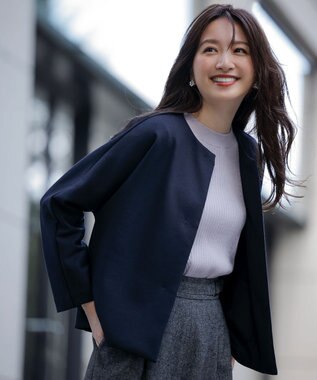 ANY SIS 【CICA加工】ケーブルポイント ニット ラベンダー