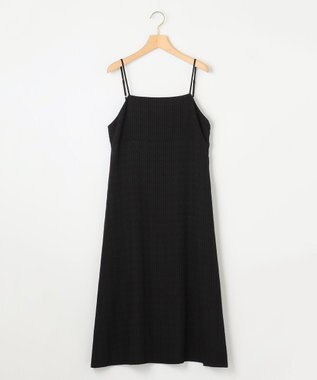 組曲 ステッチストライプドビー キャミワンピース ブラック系