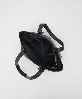 russet アシンメトリーハンドルトートバッグ(SF-237) Black