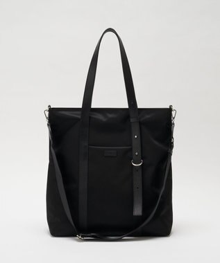 russet アシンメトリーハンドルトートバッグ(SF-237) Black