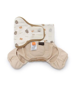 PET PARADISE くまちゃん柄 マナーパンツ【小型犬】 ベージュ