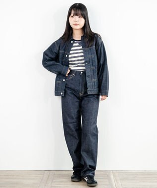 caqu modern classic テーパードデニムパンツ re.birth