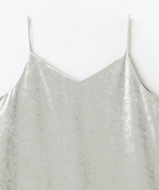 NAVE 【ReNAVE】クラッシュベロア キャミソール ライトグレー系