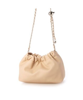 UNBILLION カシュカシュ cachecache / 口元ギャザーチェーンショルダー ライトピンク