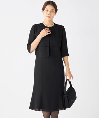 自由区 FORMAL 【人気NO.1 / 洗える】ボレロ風ワンピース