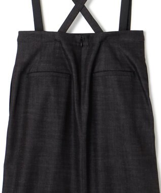 23区 デニムライクシャンブレー Iライン スカート ブラック系